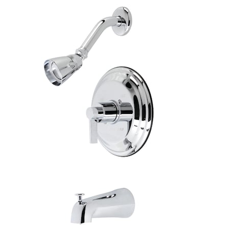 Kingston Brass KB3631NDL Tub and Shower Faucet, Polished Chrome KB3631NDL